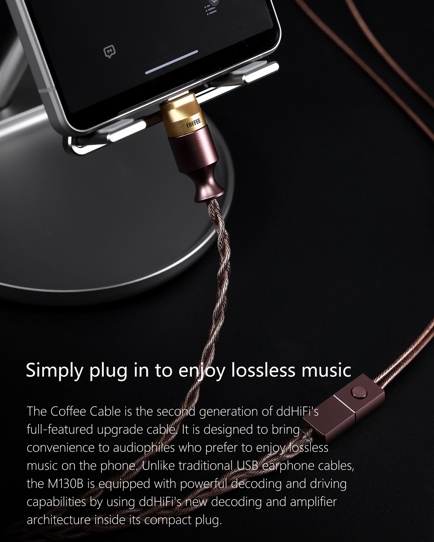 ddHiFi M130B Coffee Cable